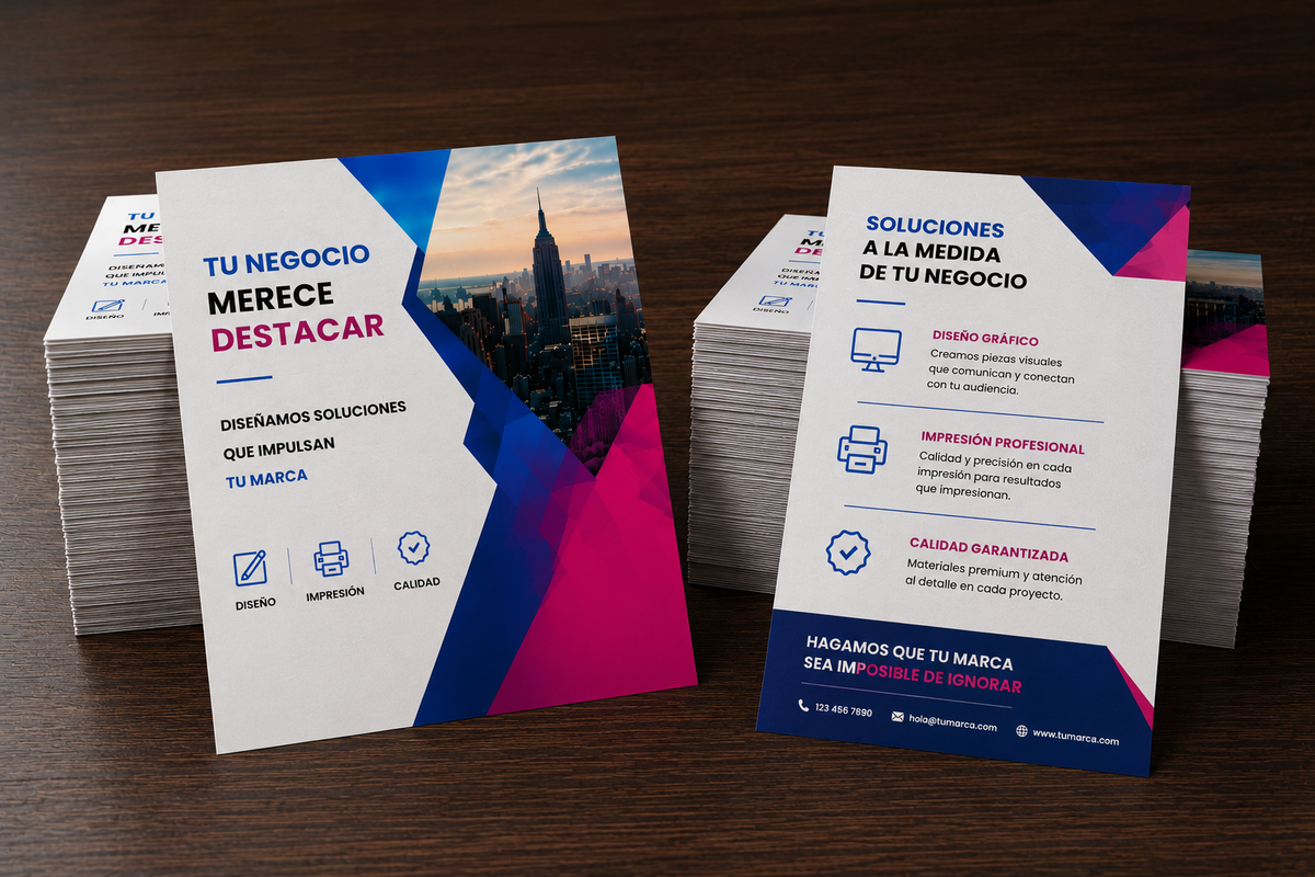 Flyers Papel Cardstock