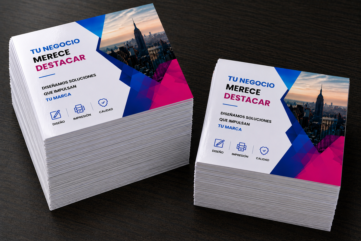 Flyers acabado Glossy